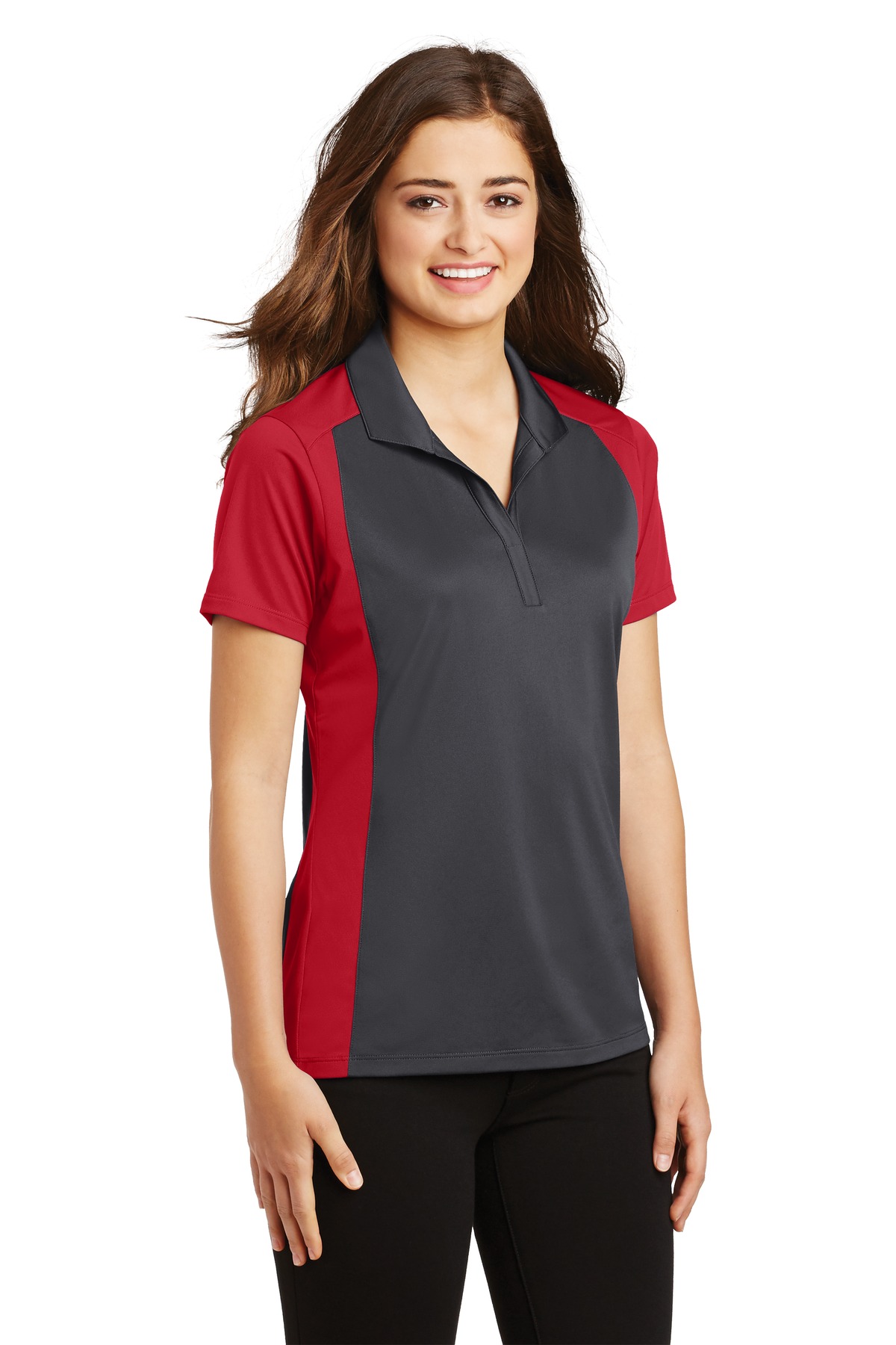 Sport-Tek Women's Colorblock Micropique Sport-Wick Polo. LST652 45