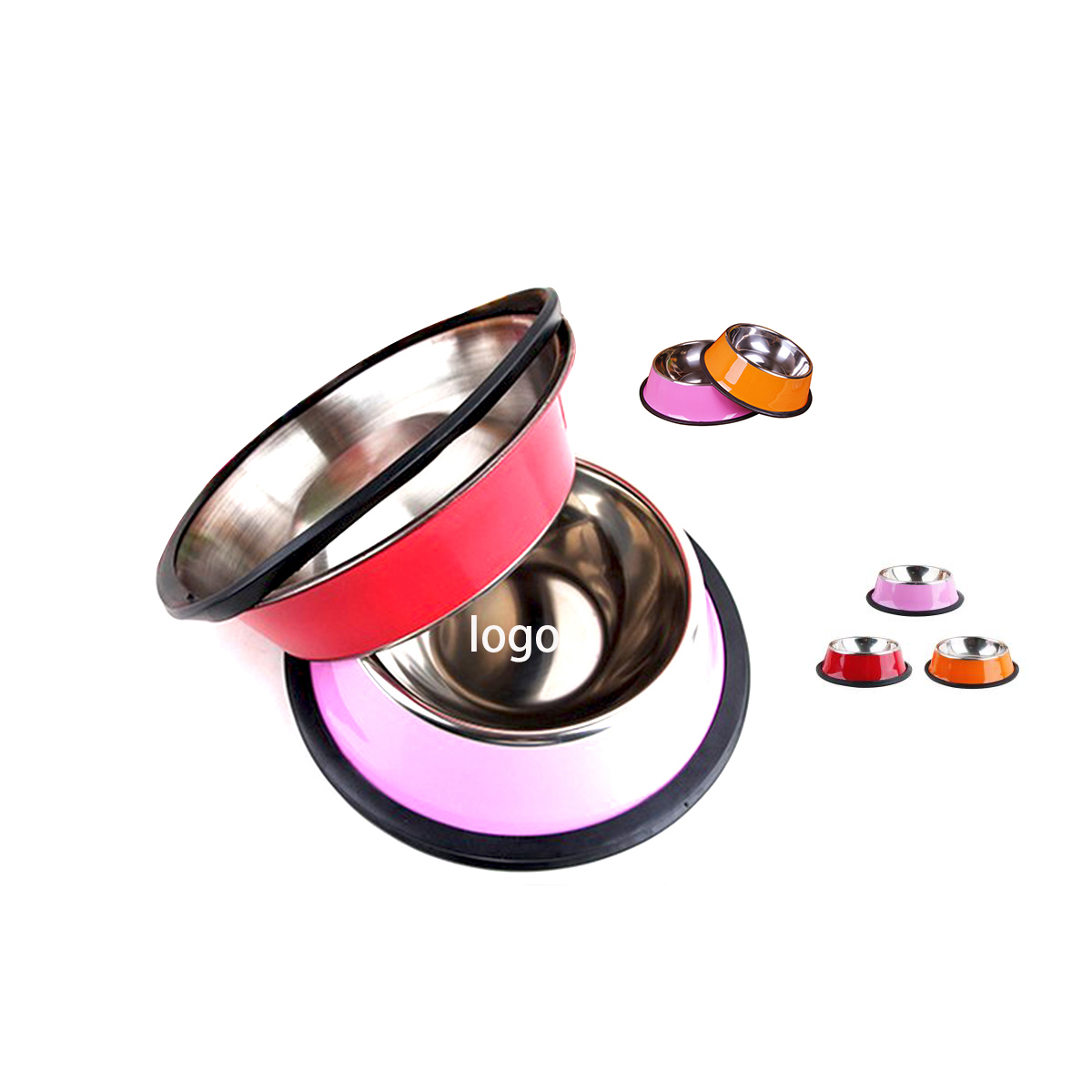 The Colorful Stainless Steel Dog Bowl 2