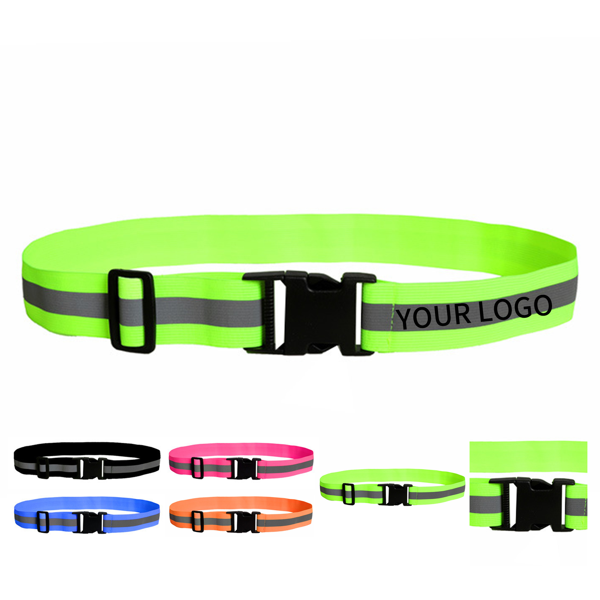 Elastic Reflective Safety Vest Belt 47" Length 2