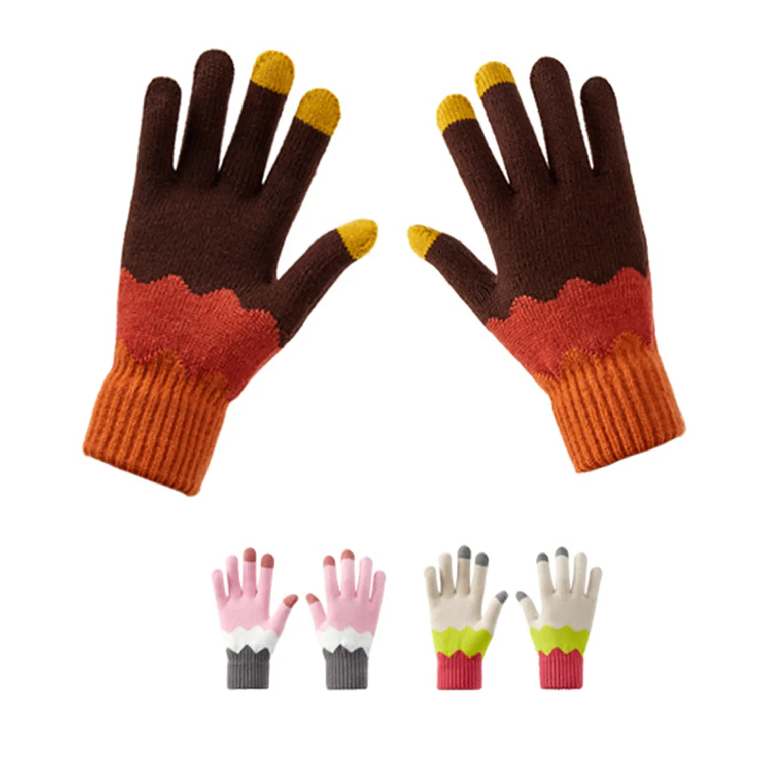 Winter Warm Knitted Touchscreen Gloves 1