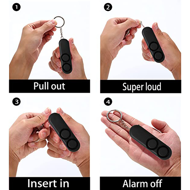 The Personal Self-Defense Safety Alarm Keychain Anti Wolf Alarm 8