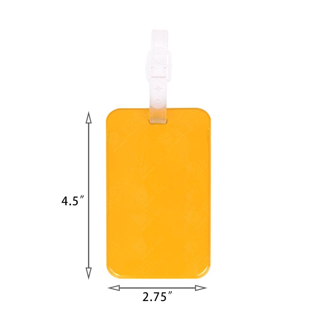 Plastic soft rubber suitcase tag card 4