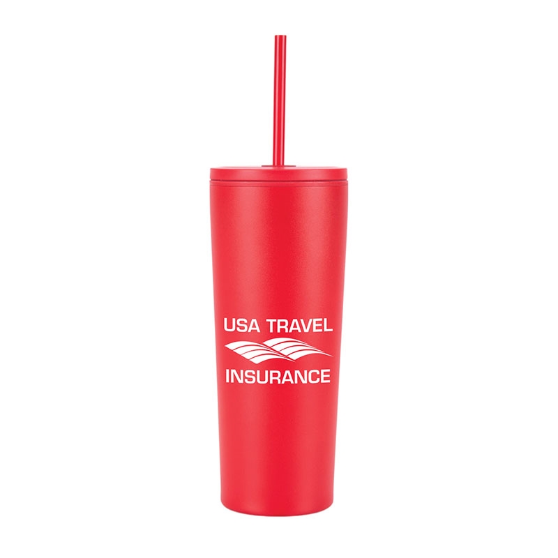 Bayard 24 oz. Double Wall Steel/PP Liner Straw Tumbler 46