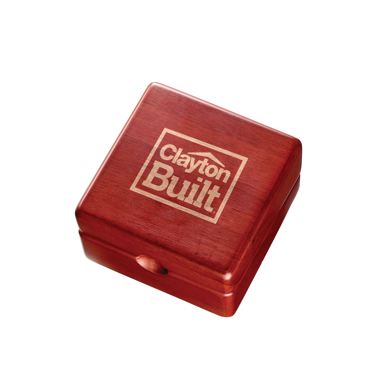 CEDAR CREEK® MAHOGANY DESK CLOCK & COMPASS