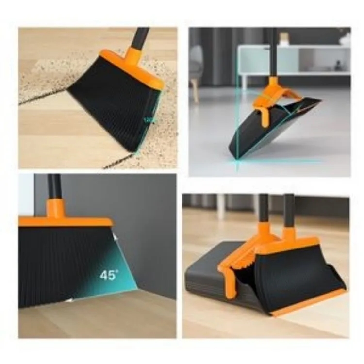 Upright Broom And Dustpan Set 6