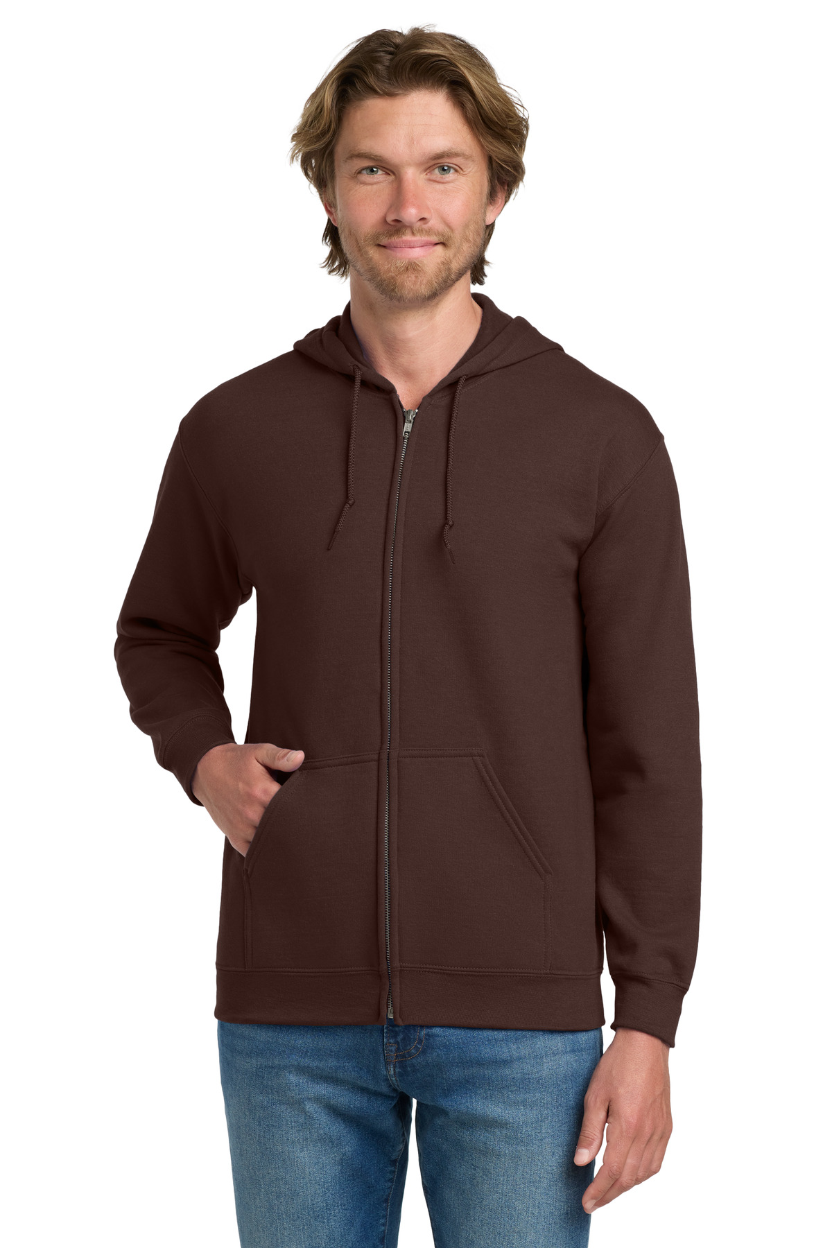 Gildan - Heavy Blend Full-Zip Hooded Sweatshirt. 18600, custom hoodie or sweatshirt with logo imprint 129