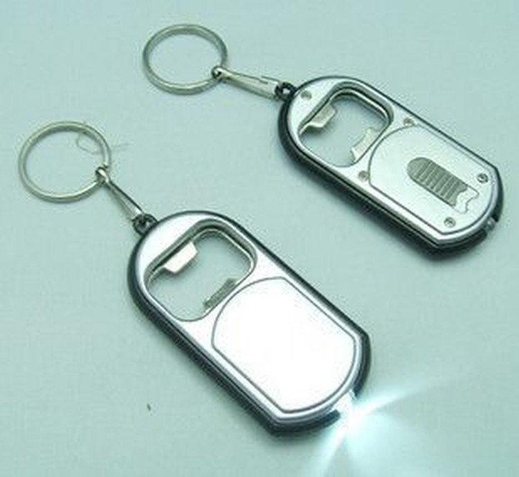 Light-Up Bottle Opener with Key Ring 1