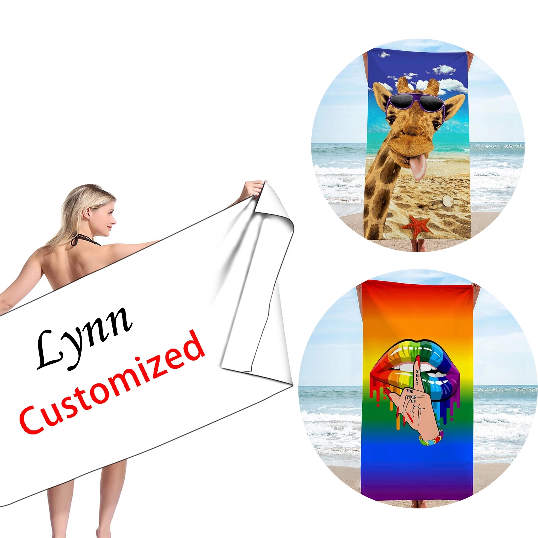 Custom Beach Towel 1