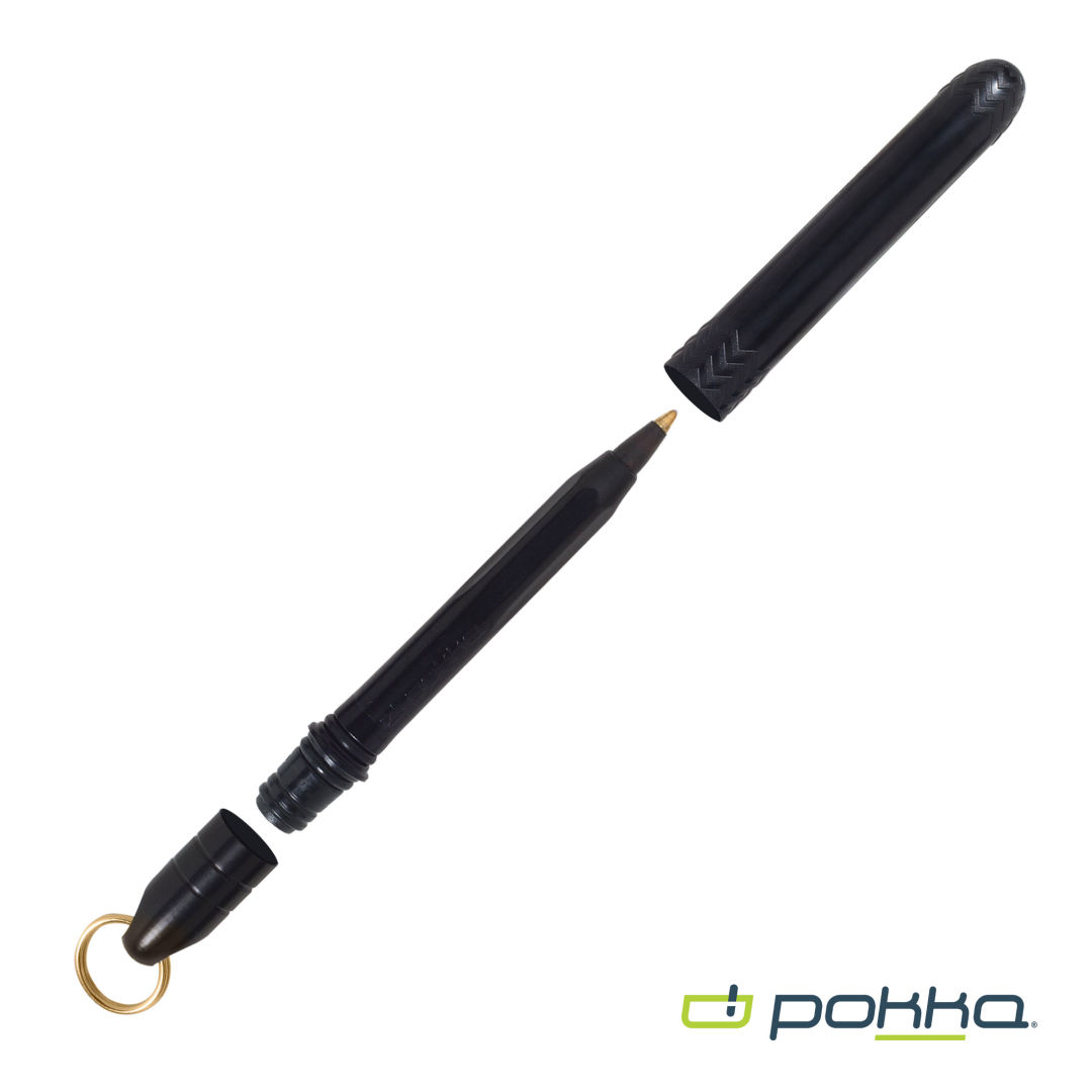 Pokka® Pocket Pen w/Dock & Gold Keyring 66