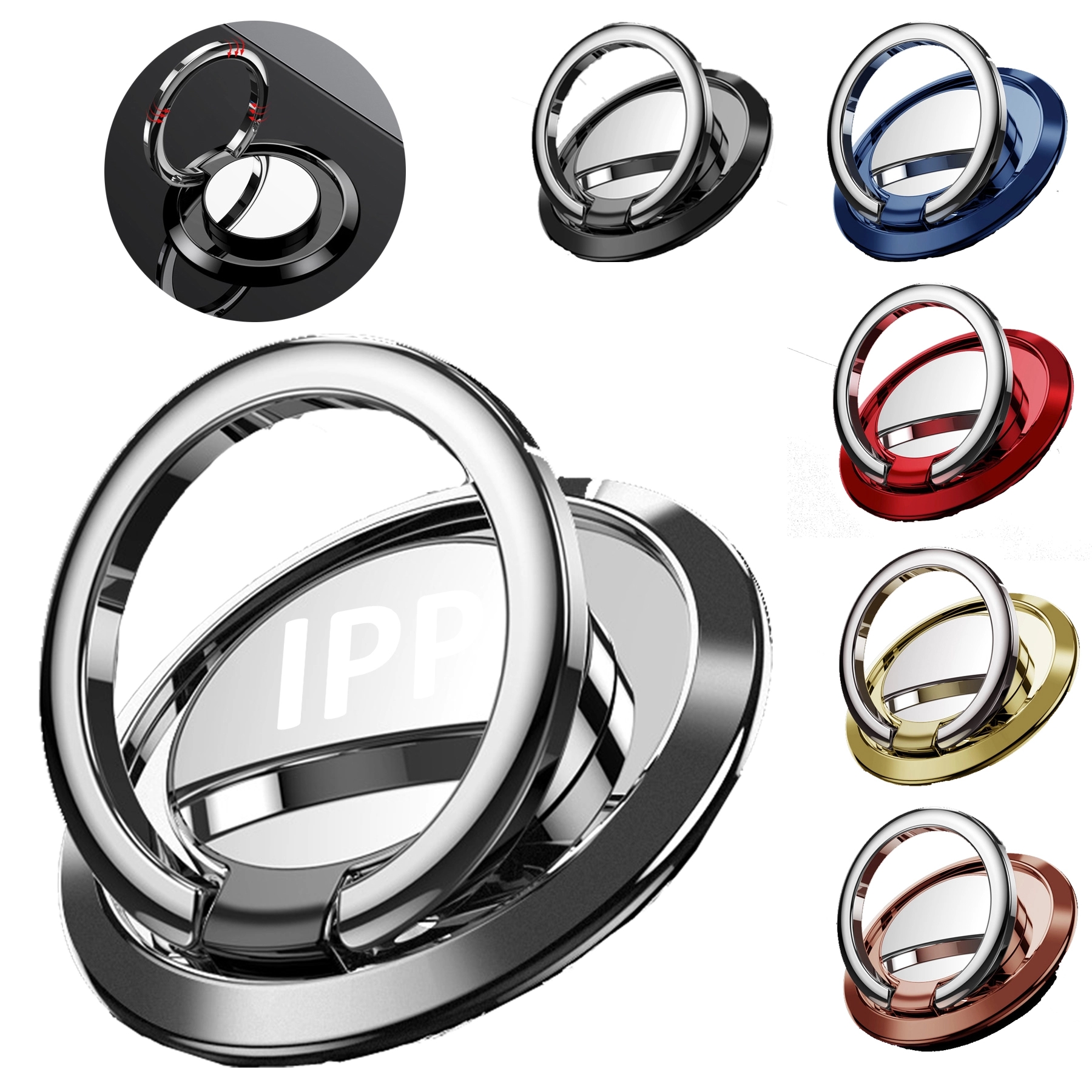 Phone Ring Holder Finger Kickstand Metal Grip 1