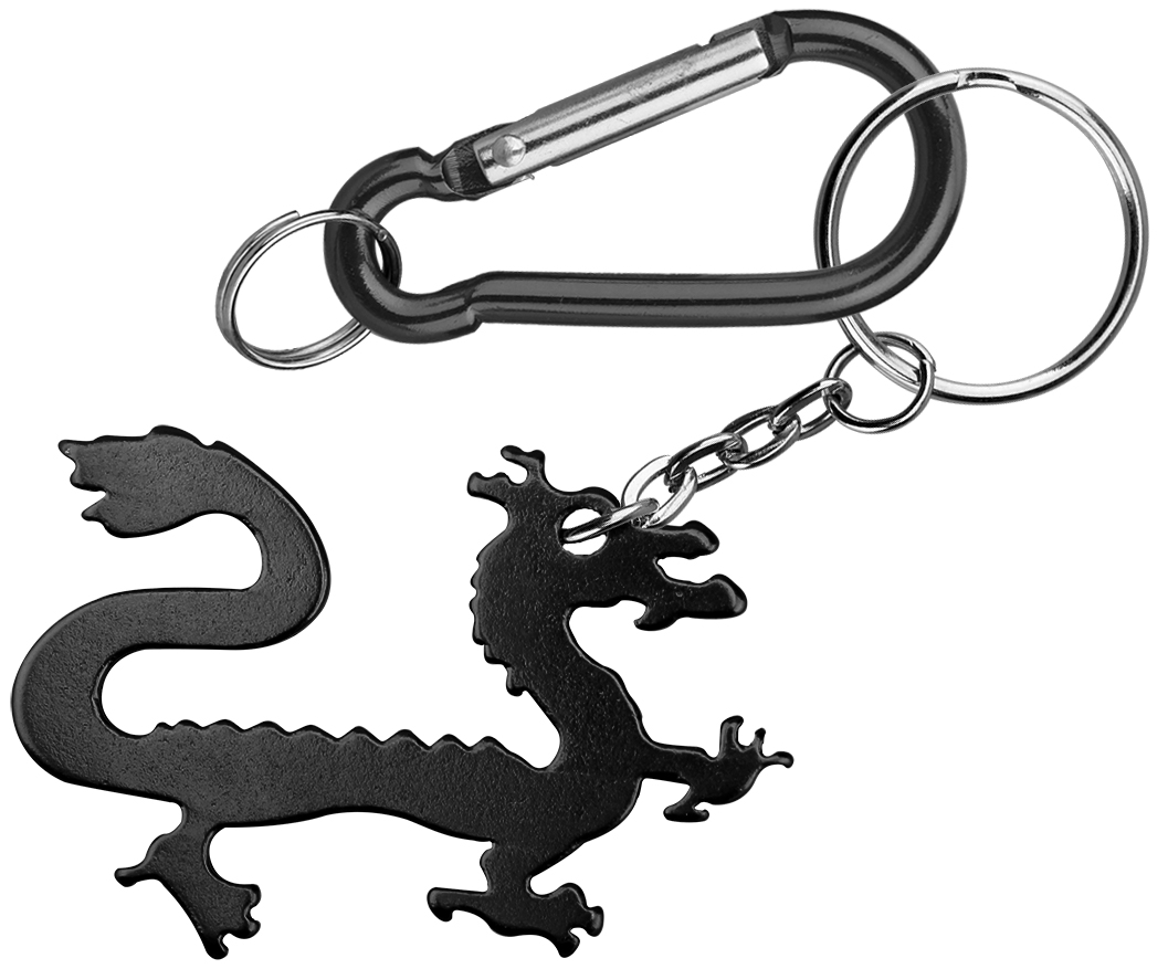 Dragon Shape Bottle Opener with Key Chain & Carabiner 2