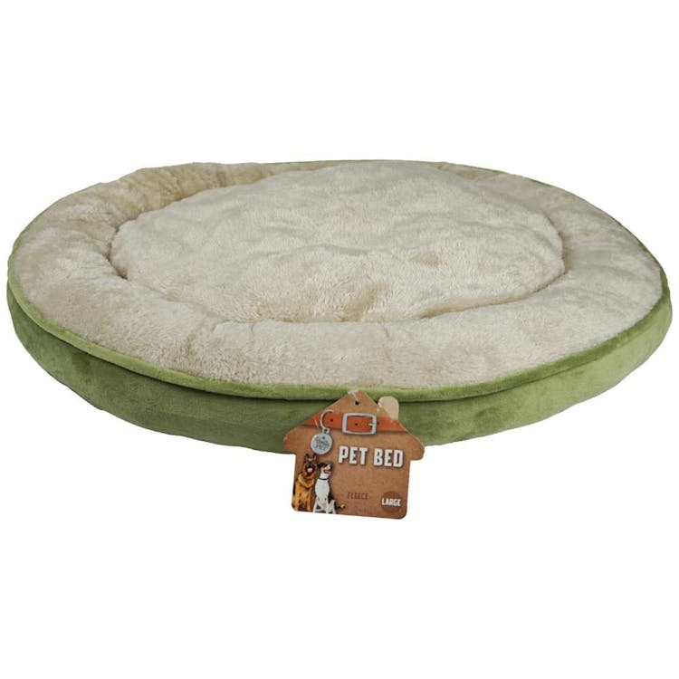 Pet Fleece Bed Green Large 2