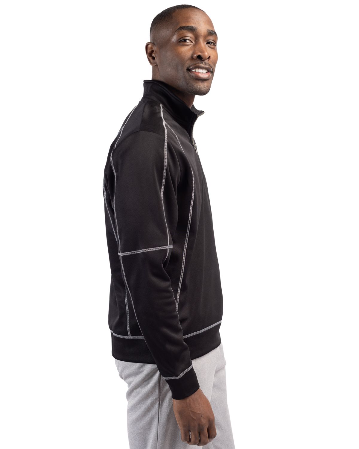 Helsa Performance Mens Half Zip Pullover Sweatshirt