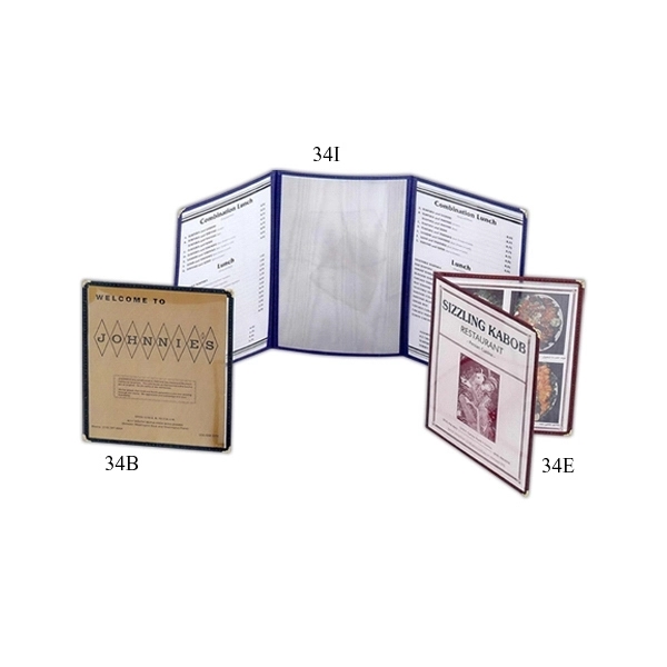 Cafe Menu Cover - Book Style 4 Panel 1