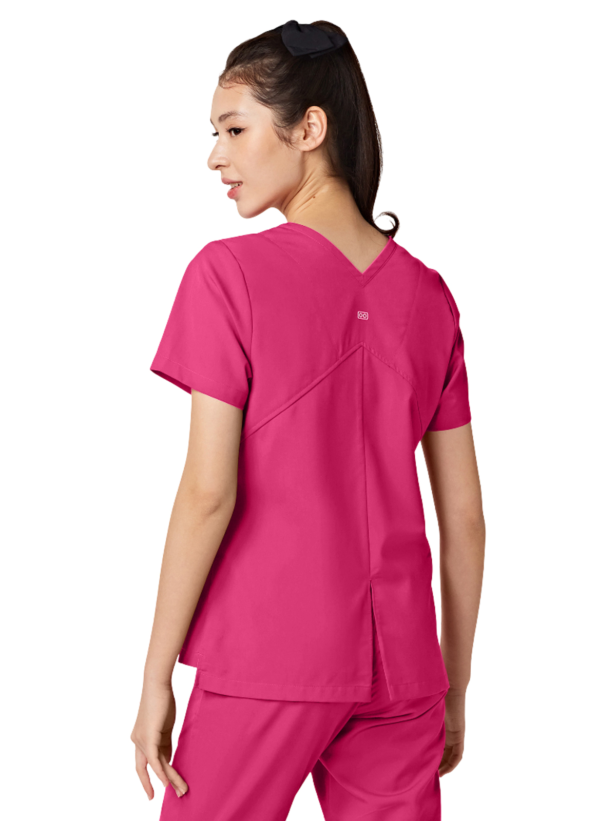 Parkley ABC - Women's Two-Pocket TESS Mandarin Mock Wrap Top 1
