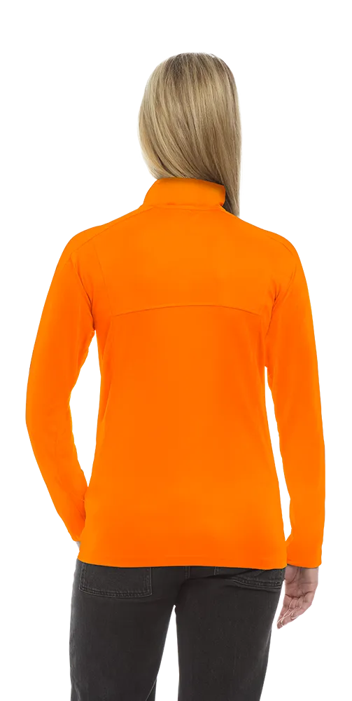 Ladies' Wicking L/S Solid Zip Pullover, custom hoodie or sweatshirt with logo imprint 39