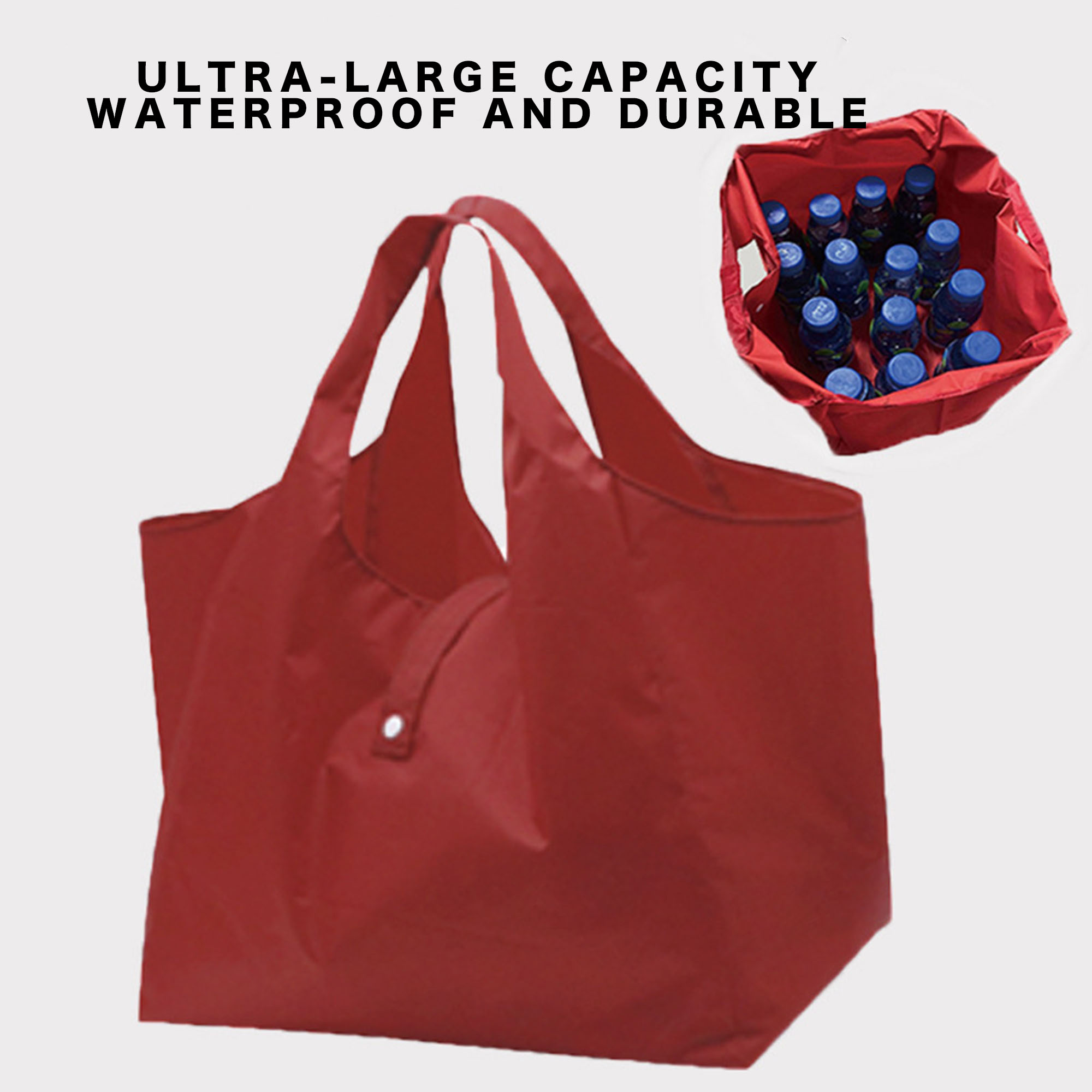 Foldable Large Shopping Bag, custom tote bag with logo imprint 2