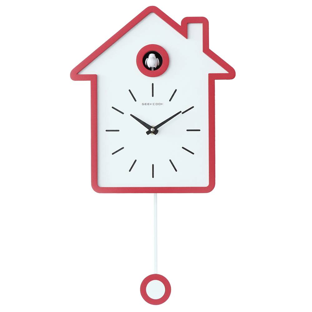 Simple and modern cuckoo house-shaped clock 4