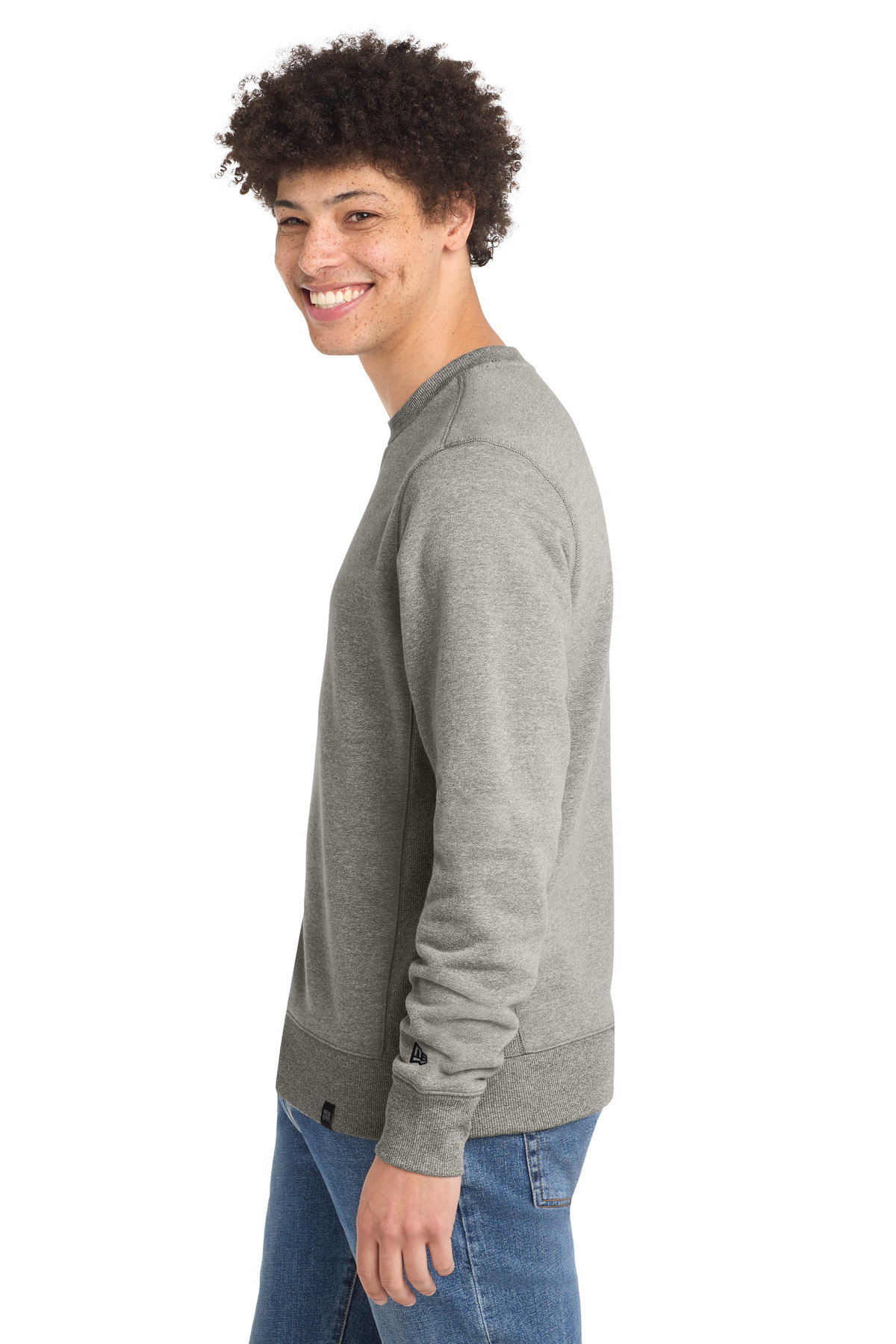 New Era French Terry Crew. NEA501, custom hoodie or sweatshirt with logo imprint 12