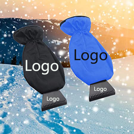 Waterproof 600D Oxford Cloth Warm Grip Ice Scraper Mitten Snow Remover Glove/Lined of Thick Fleece 1