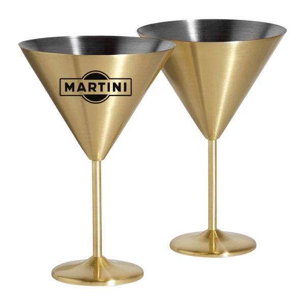 Stainless Steel Stemmed Martini Glass 2