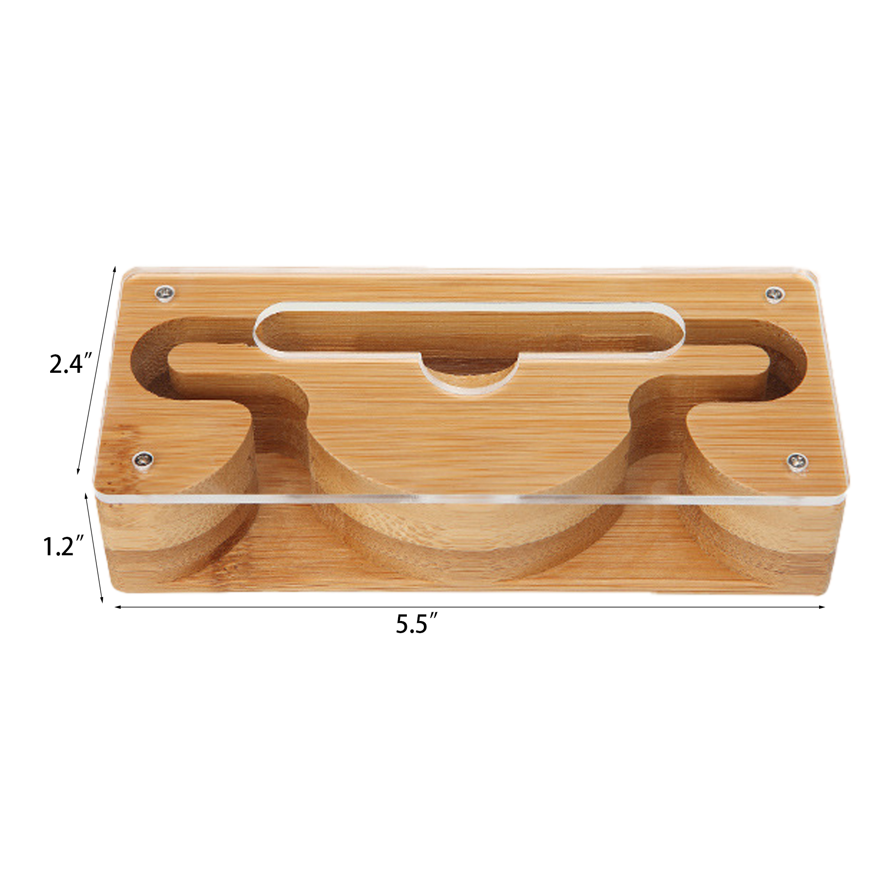 Bamboo & Acrylic Phone Amplifier with Standard Packaging 2