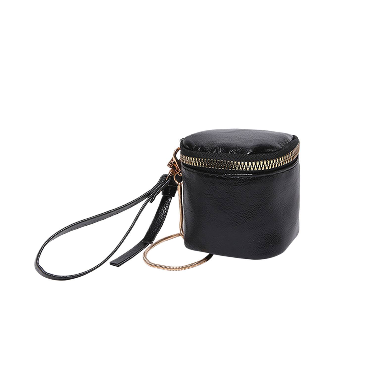 Portable Compact PU Leather Crossbody Coin Bag 2