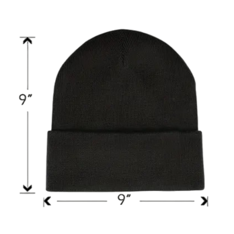 Knitted Hat Made Of Yarn Dyed Polyester Fabric 1