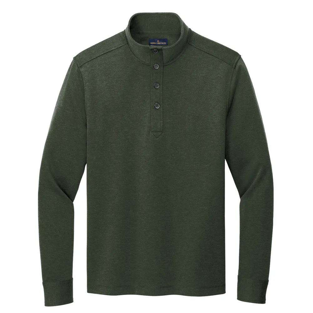 Brooks Brothers(R) Mid-Layer Stretch Half-Button 2