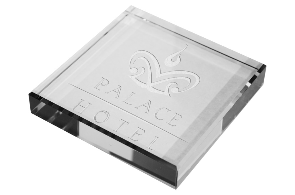 Glass Paperweight Clear 4