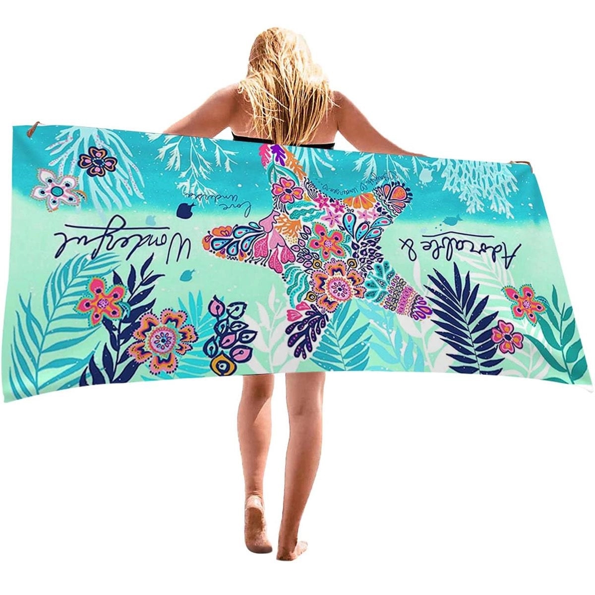 Sublimation Cooling Quick Dry Oversized Beach Towel(L59"XW29 12