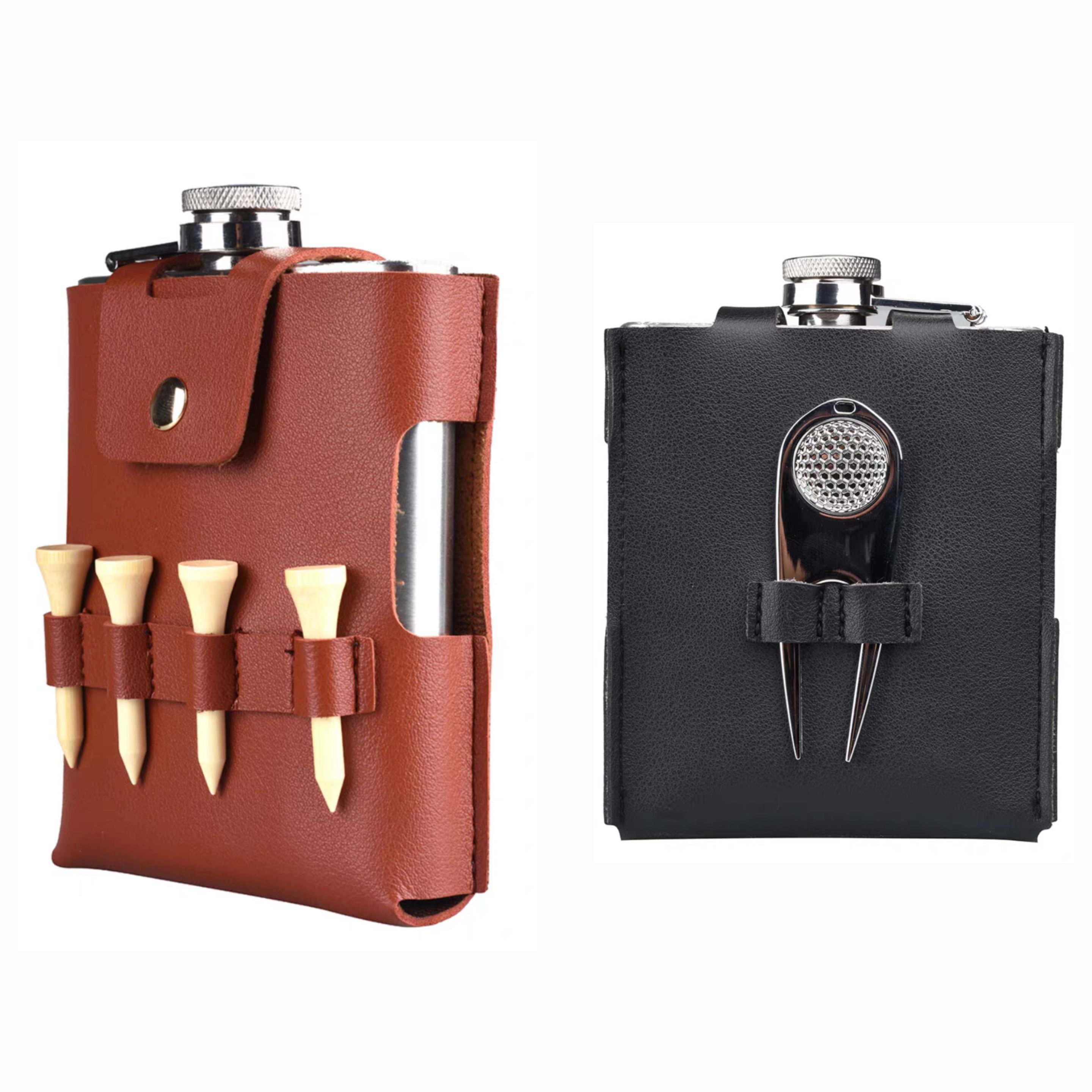 Golf Flask Gift Set 2