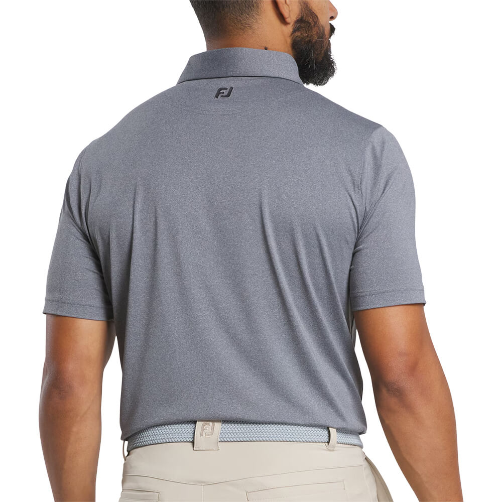 Footjoy Men Solid Lisle Set on Placket 17