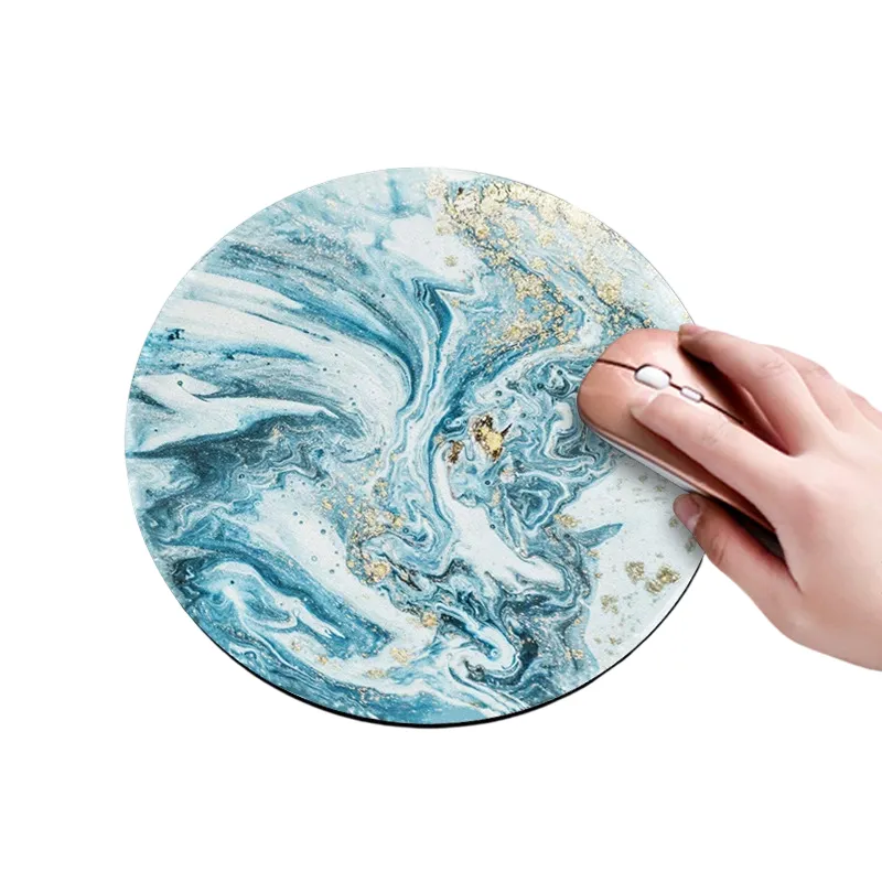 Round Mouse Pad 8 Inch Rubber Base Design 2