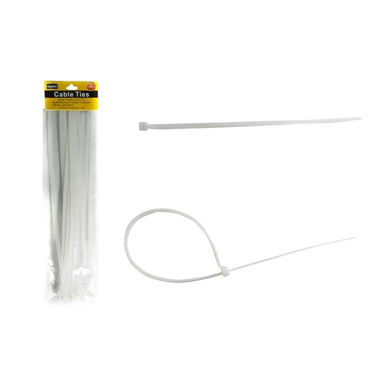Cable Zip Ties - Nylon White 15" 2
