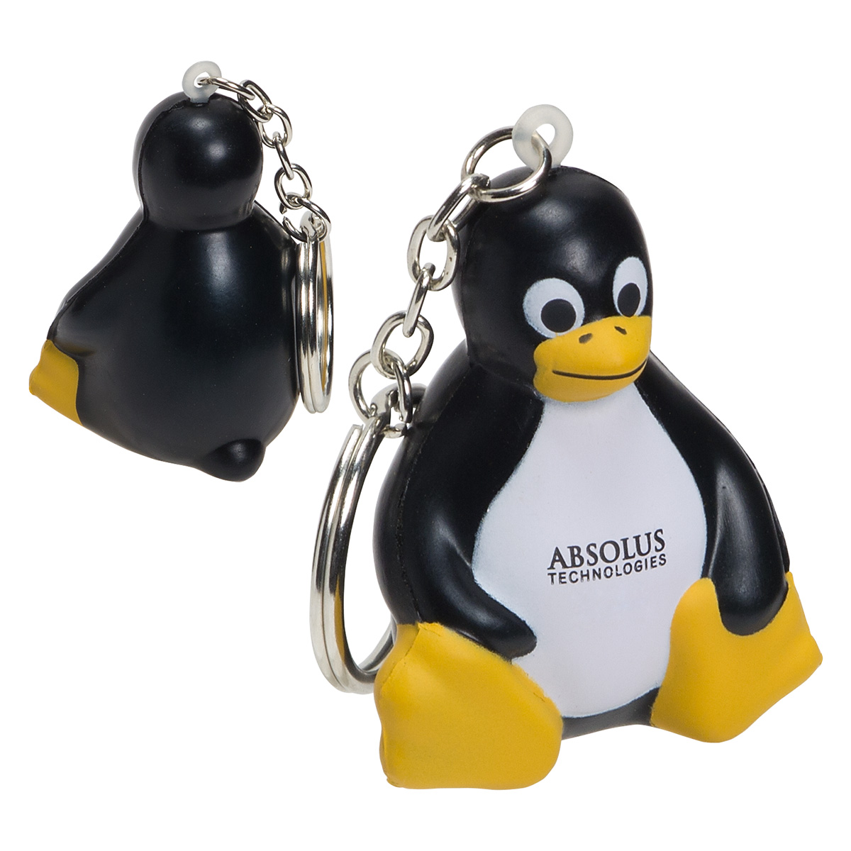 Sitting Penguin Stress Reliever Key Chain 1