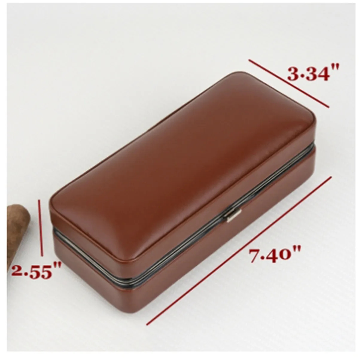 Leather portable durable Cigar box 4