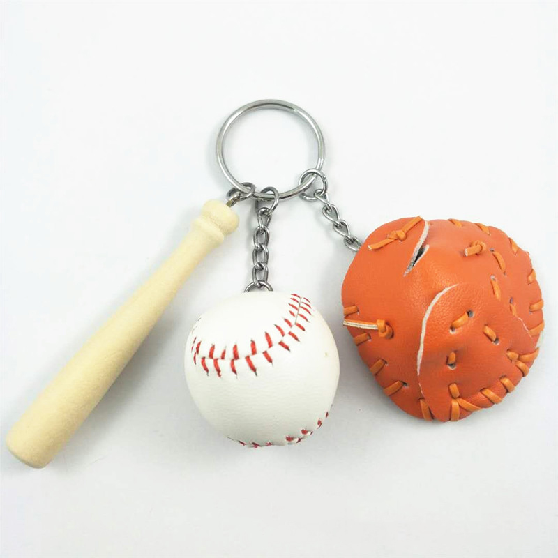 3 in 1 Baseball Metal Keychain 9
