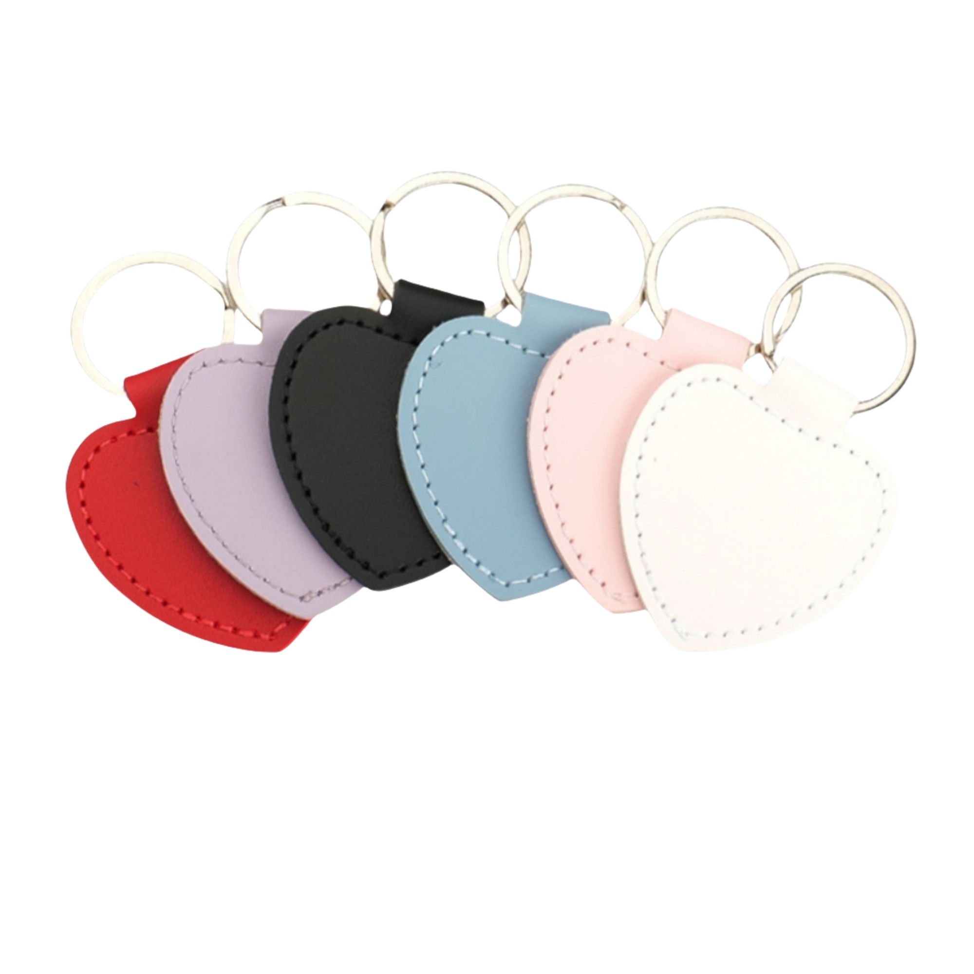 Leather Heart Keychain 4