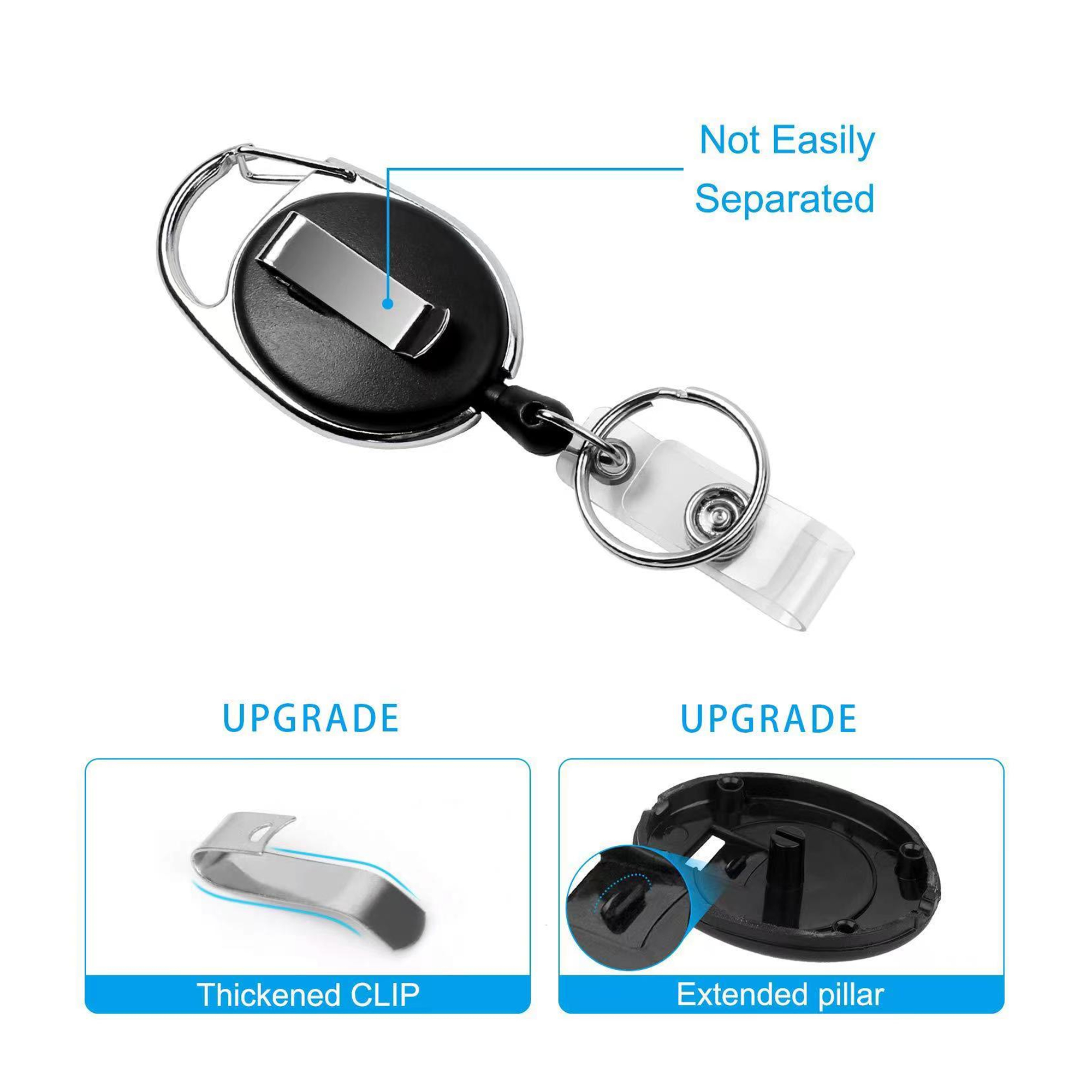 Badge Holder With Retractable Reel Clip 5