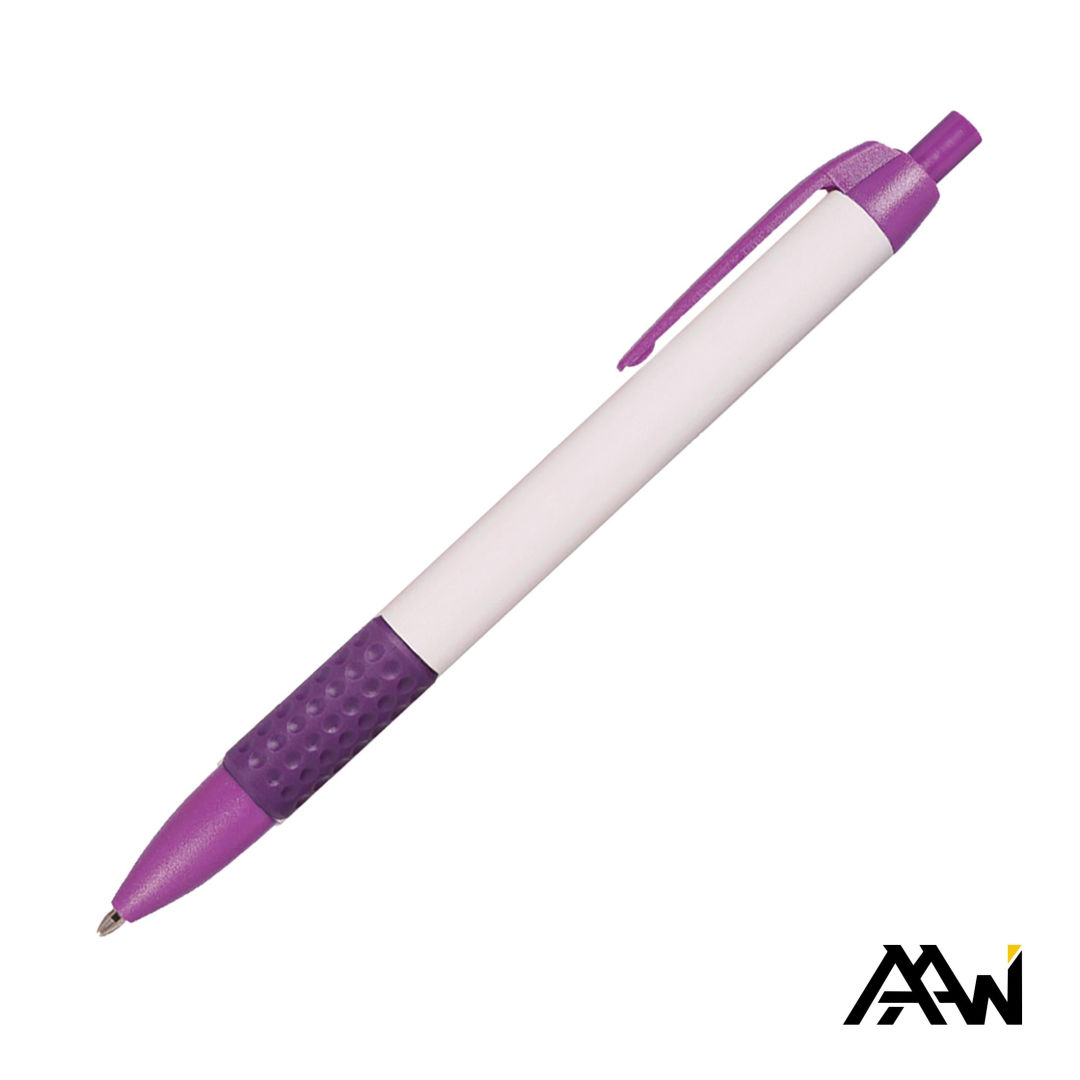 Widebody Grip Pen Glossy White Barrel - Matte 15