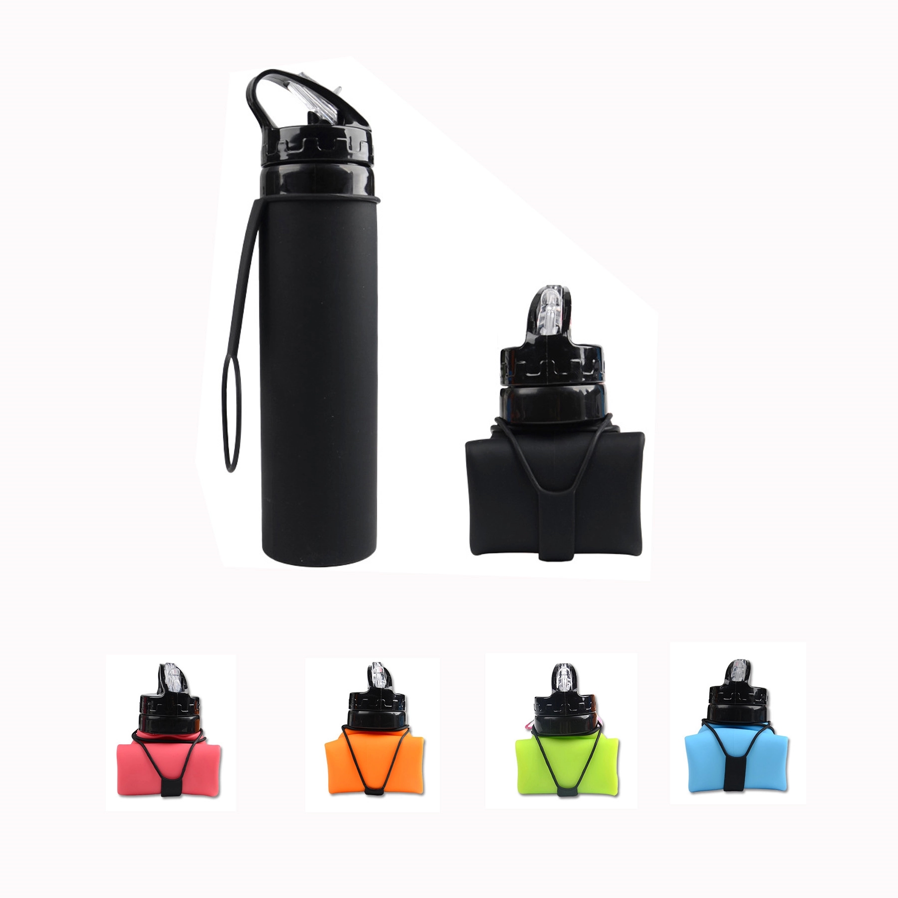 Collapsible Silicone Foldable Water Bottle 3