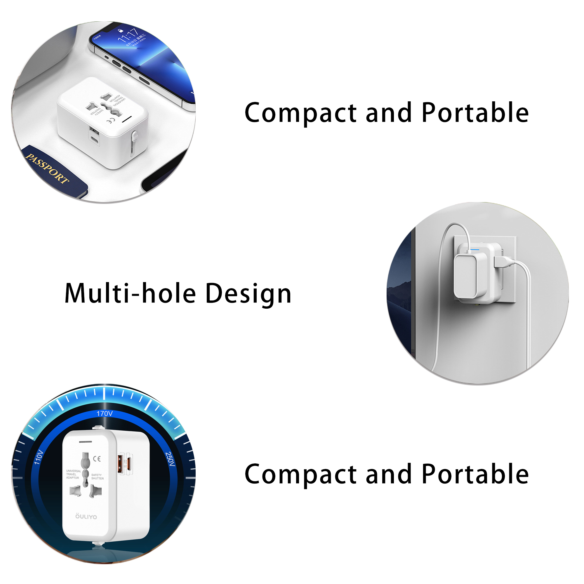 Mini Universal Travel Adapter Plug & Socket 5
