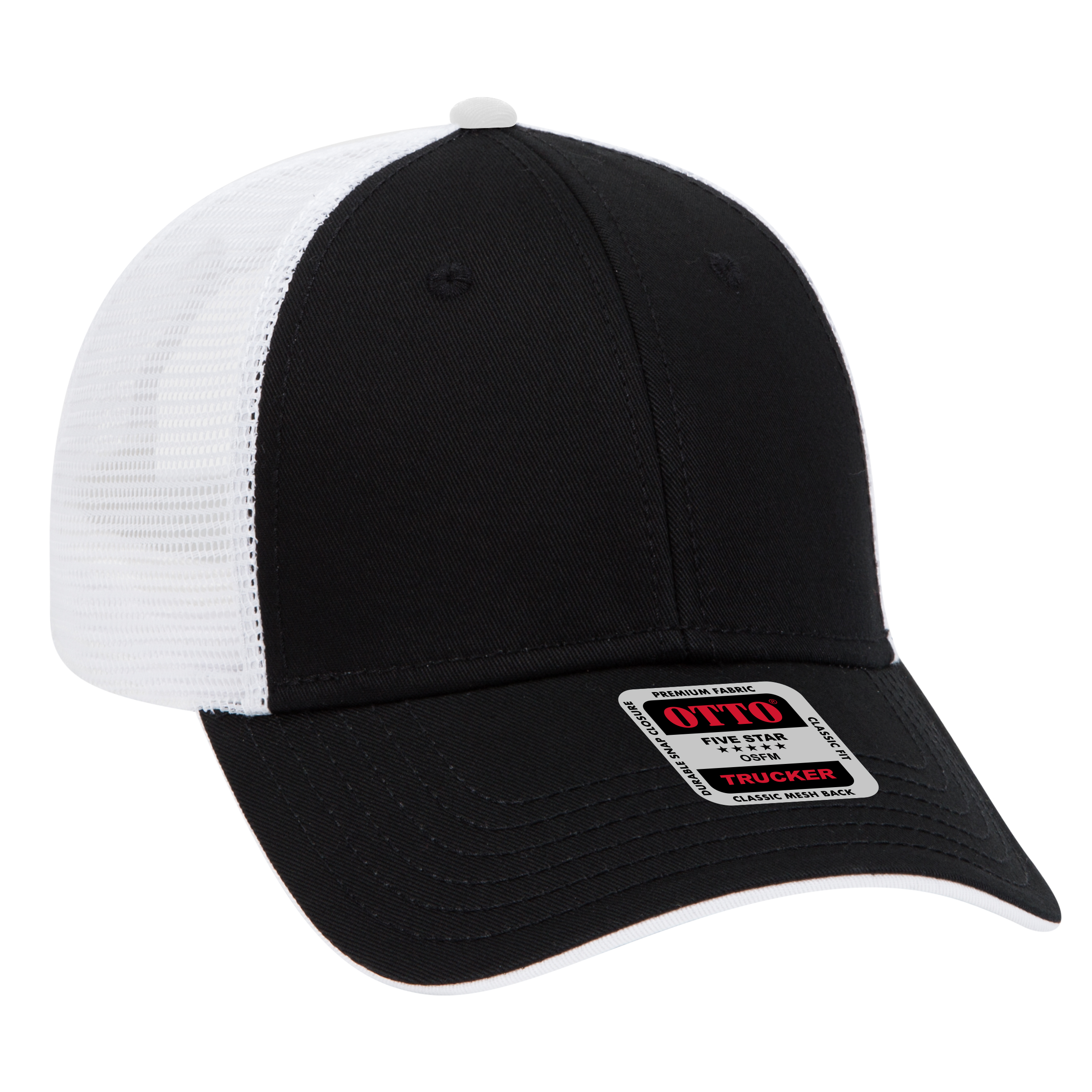 OTTO CAP® 6 Panel Low Profile Mesh Back Trucker Hat 32