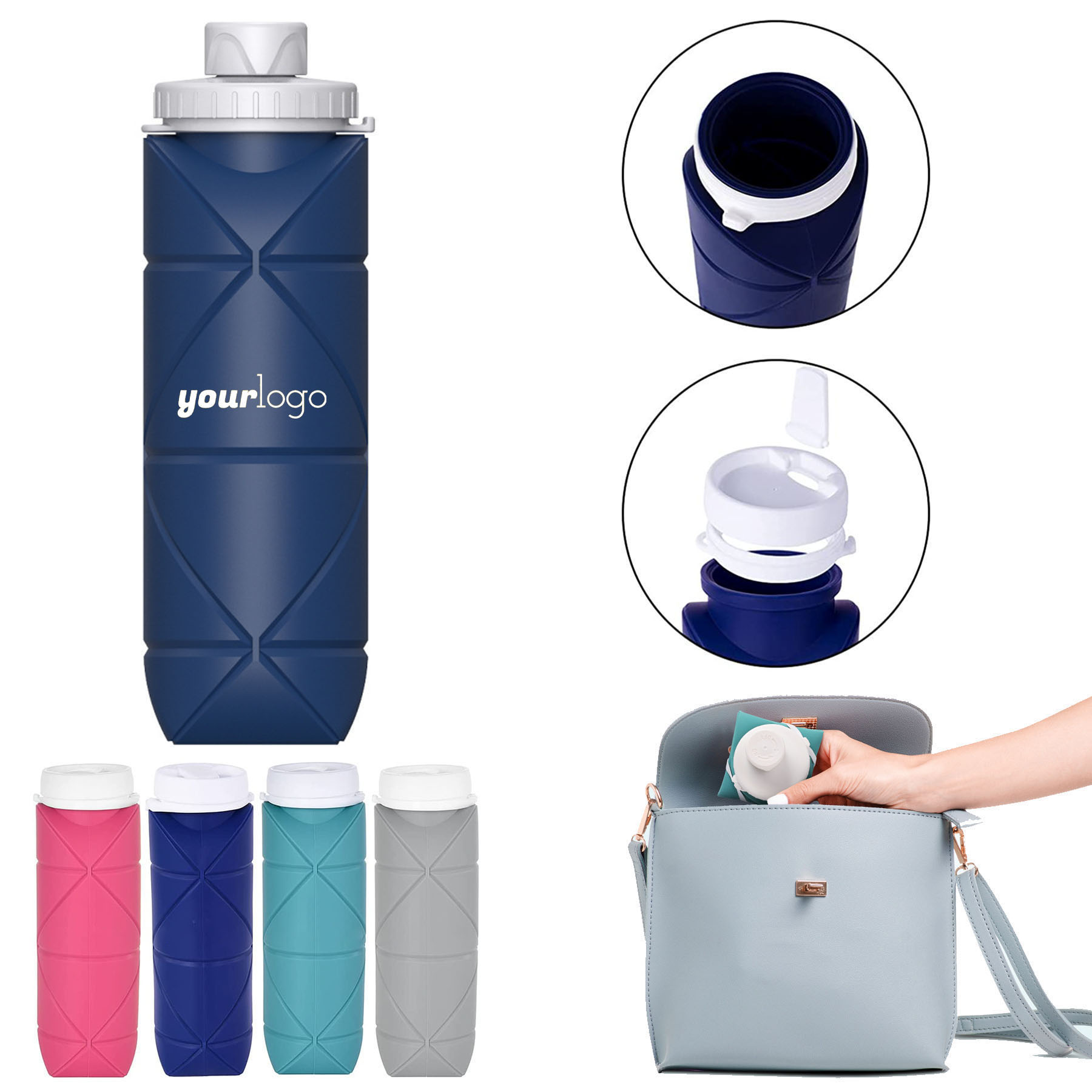 Silicone Foldable Water Bottle 1
