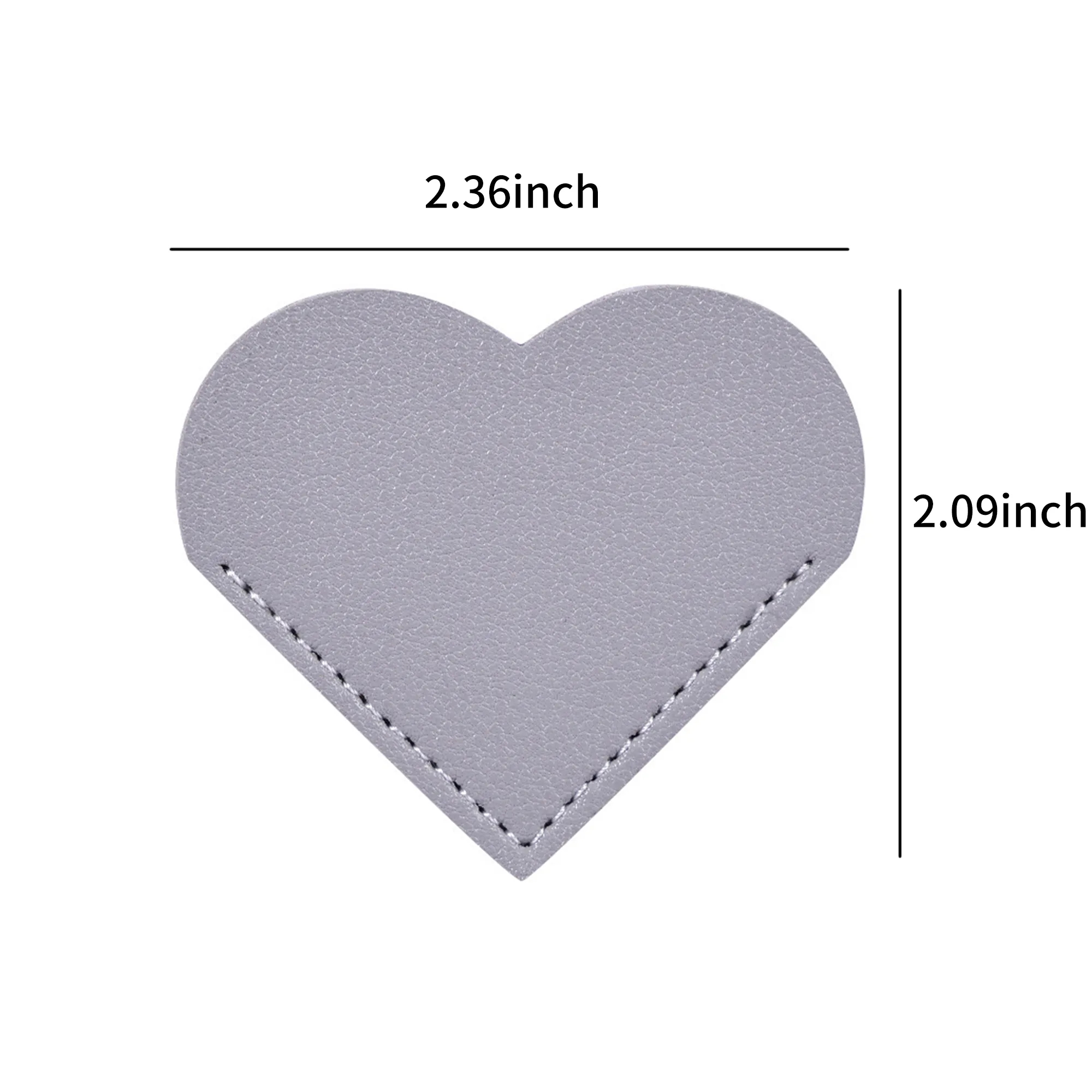 PU Leather Bookmark Heart Shaped 2