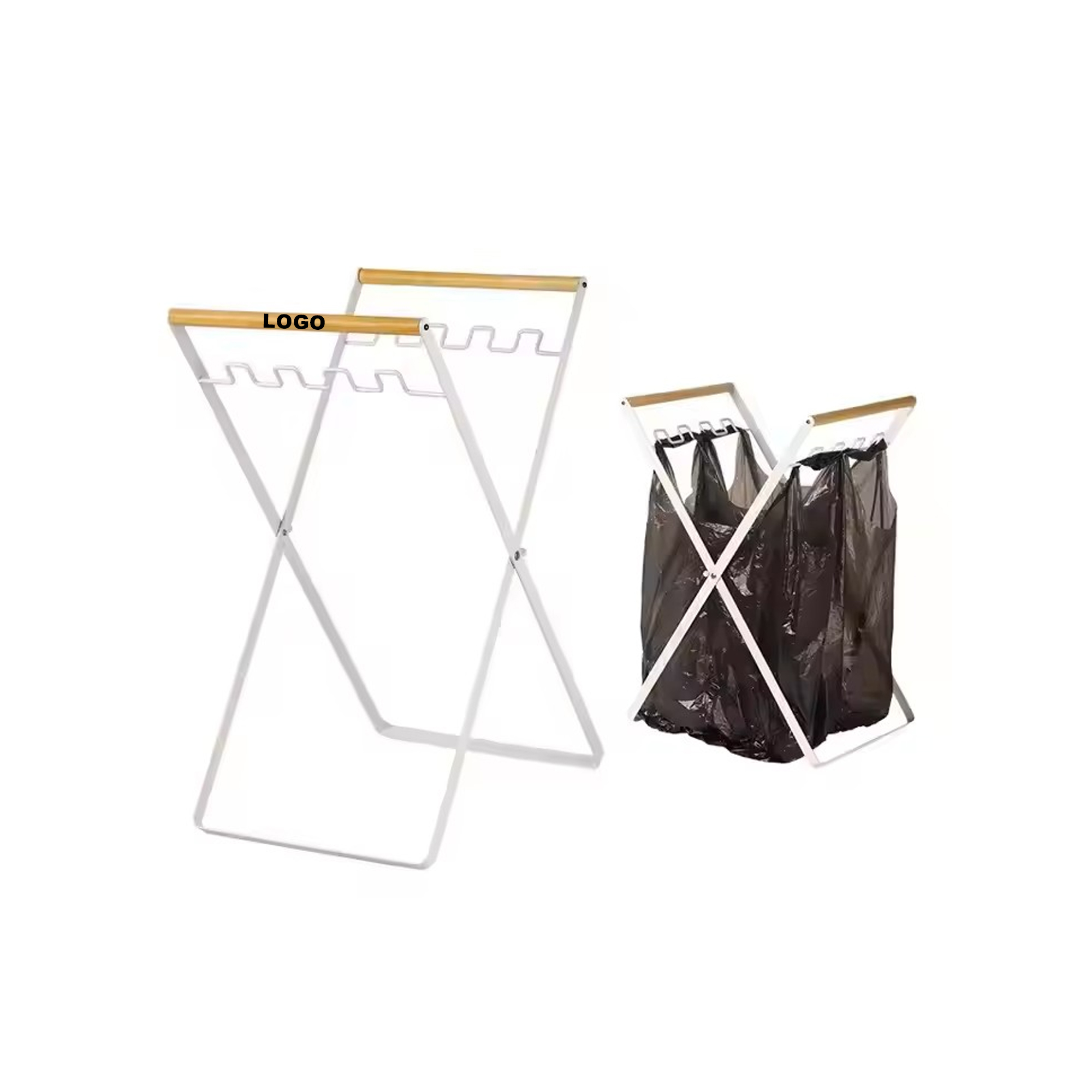 Outdoors Portable Trash Bag Rack 1
