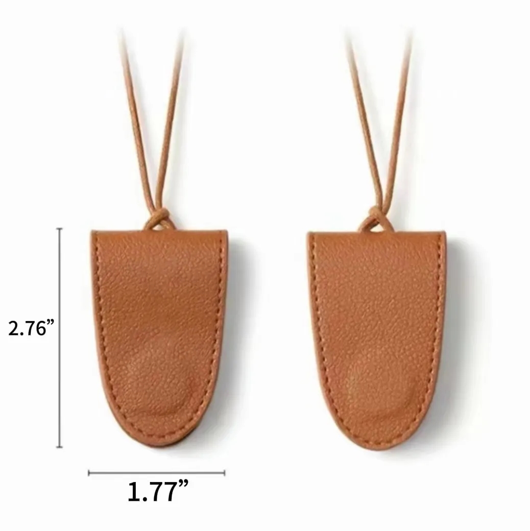 Magnetic Leather Sunglass Holder Eyeglass Hanger Clip 5