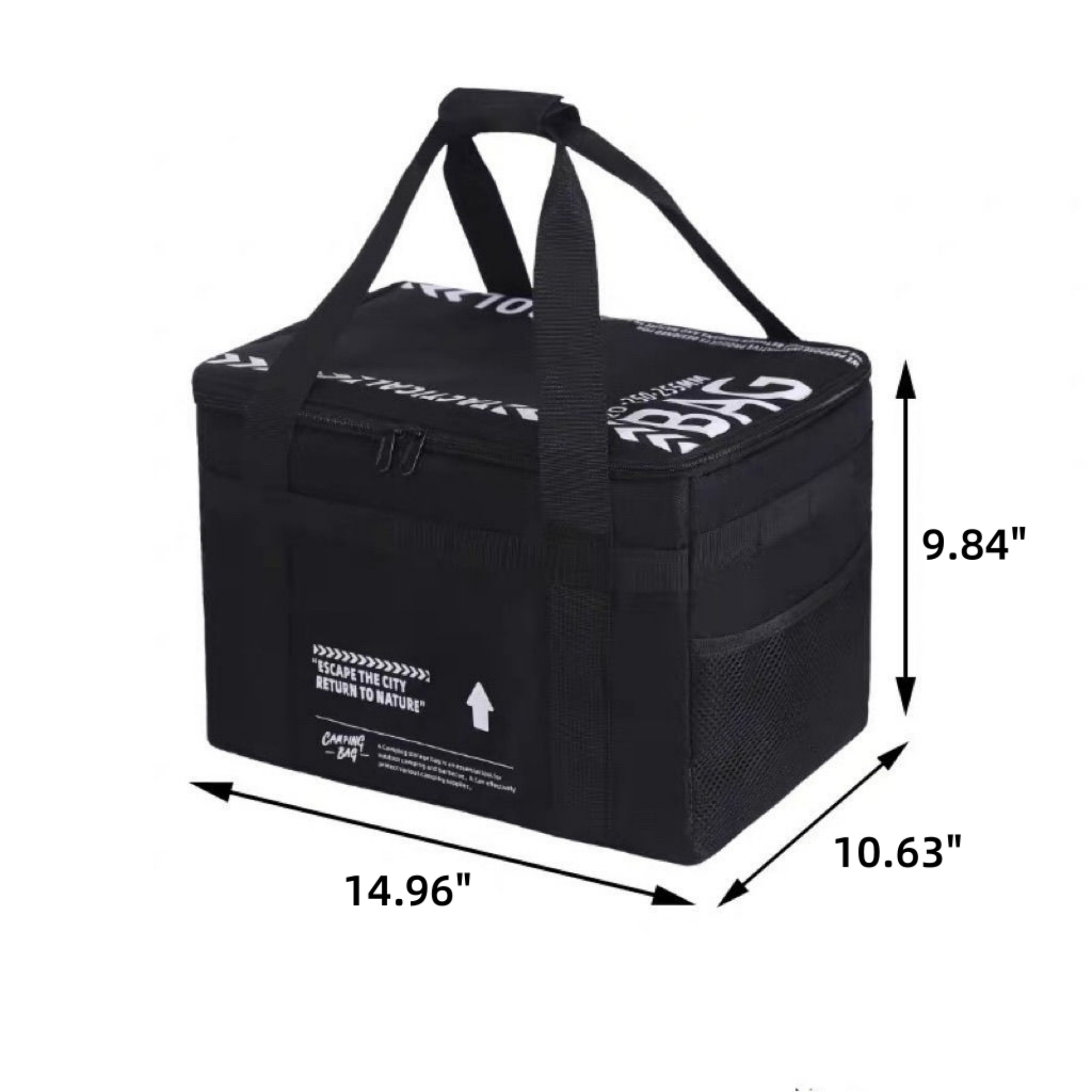 Insulated Oxford Outdoor Picnic Tote Bag Durable 15