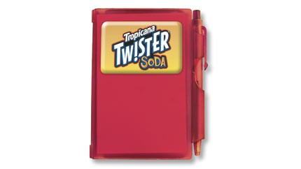 Pocket Pal Mini Notebook Jotter Pad with Pen with Epoxy Dome 4